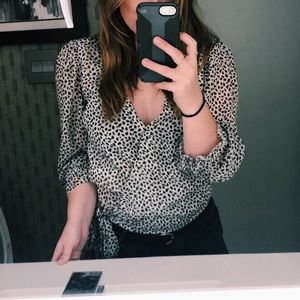 Abercrombie Faux Wrap Blouse